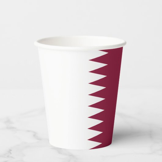 Qatar-vlag Papieren Bekers (Voorkant)