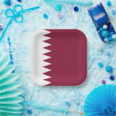 Qatar-vlag Papieren Bordje (Feest)
