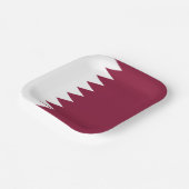 Qatar-vlag Papieren Bordje (Gebogen)