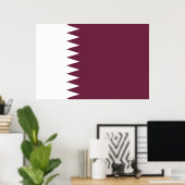 Qatar-vlag Poster (Thuiskantoor)