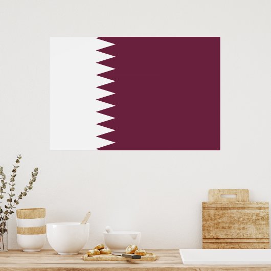 Qatar-vlag Poster (Keuken)