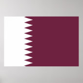 Qatar-vlag Poster (Voorkant)