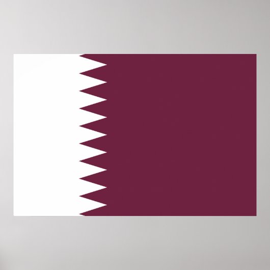 Qatar-vlag Poster (Voorkant)