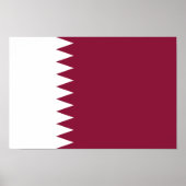 Qatar-vlag Poster (Voorkant)