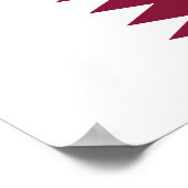 Qatar-vlag Poster (Hoek)