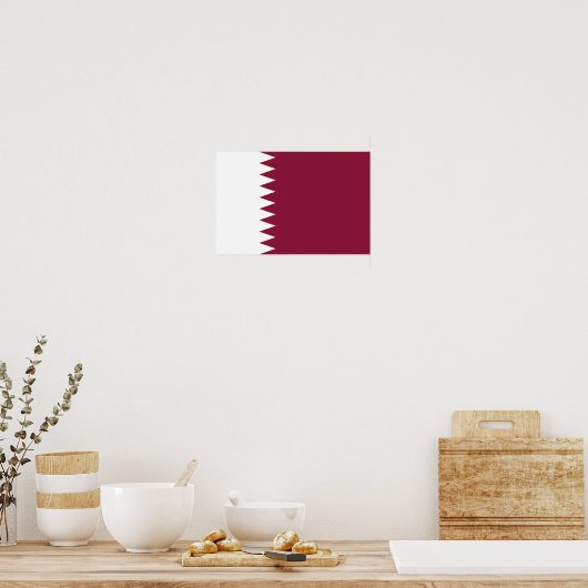 Qatar-vlag Poster (Keuken)