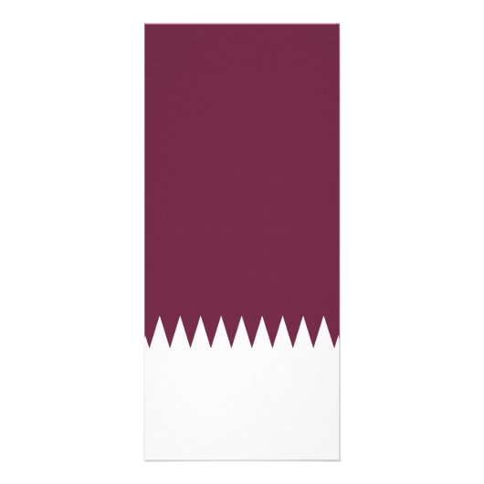 Qatar-vlag Reclamekaart (Voorkant)