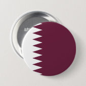 Qatar-vlag Ronde Button 7,6 Cm (Voorkant /achterkant)