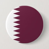 Qatar-vlag Ronde Button 7,6 Cm (Voorkant)