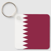 Qatar-vlag Sleutelhanger (Voorkant)