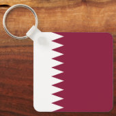 Qatar-vlag Sleutelhanger (Voorkant)