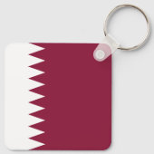 Qatar-vlag Sleutelhanger (Achterkant)