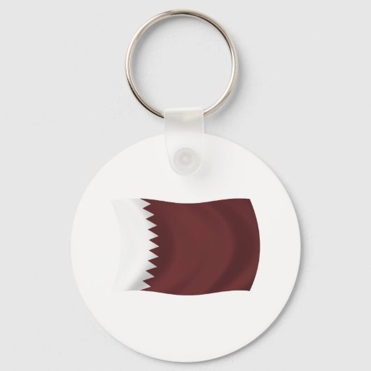 Qatar Vlag Sleutelhanger (Voorkant)