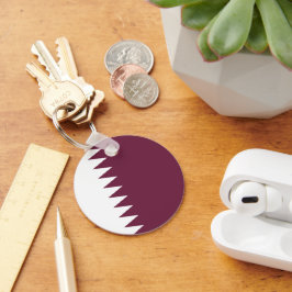 Qatar-vlag Sleutelhanger