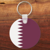 Qatar-vlag Sleutelhanger (Voorkant)
