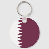 Qatar-vlag Sleutelhanger (Achterkant)