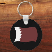 Qatar Vlag Sleutelhanger (Voorkant)