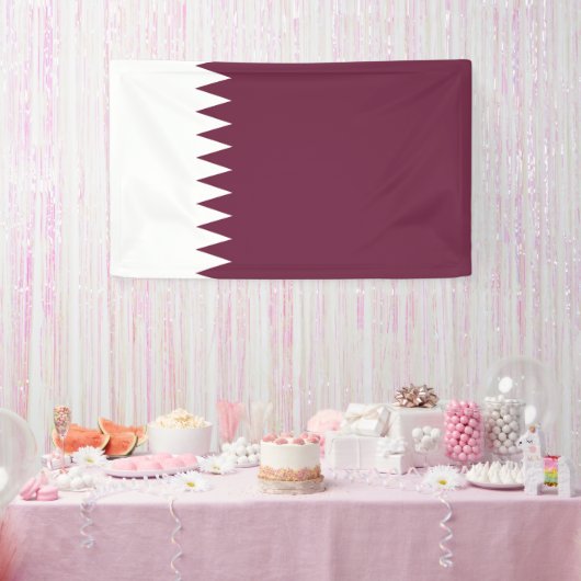 Qatar-vlag Spandoek (Feest)
