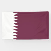 Qatar-vlag Spandoek (Horizontaal)