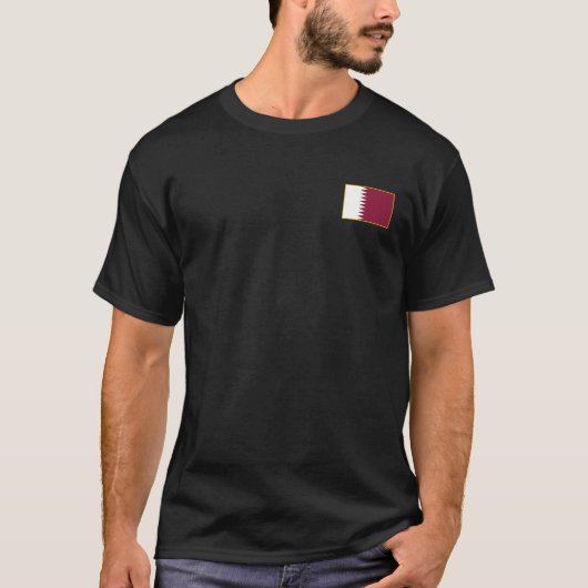 Qatar Vlag T-Shirt (Voorkant)