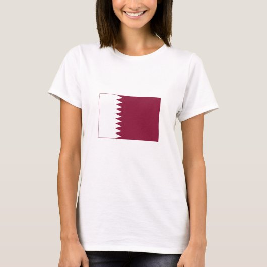 Qatar-vlag T-shirt (Voorkant)