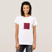 Qatar-vlag T-shirt (Voorkant volledig)