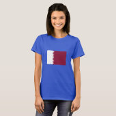 Qatar-vlag T-shirt (Voorkant volledig)