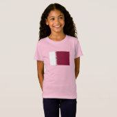 Qatar-vlag T-shirt (Voorkant volledig)