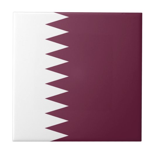 Qatar-vlag Tegeltje (Voorkant)