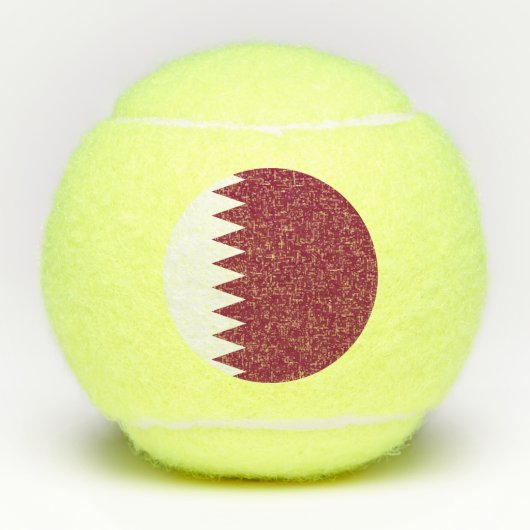 Qatar-vlag Tennisballen (Voorkant)