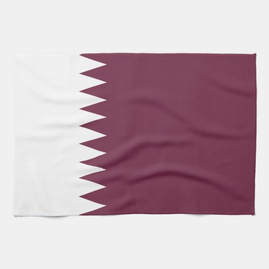 Qatar-vlag Theedoek (Horizontaal)