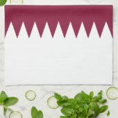 Qatar-vlag Theedoek (Gevouwen)