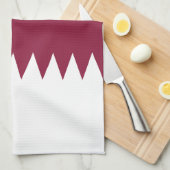 Qatar-vlag Theedoek (Quarter Fold)