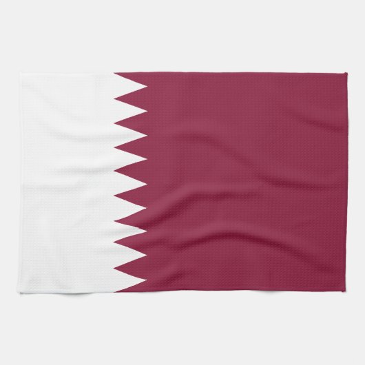 Qatar-vlag Theedoek (Horizontaal)