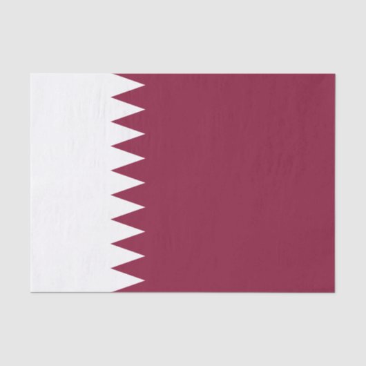 Qatar-vlag Tissuepapier (Voorkant)