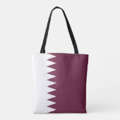 Qatar-vlag Tote Bag (Achterkant)