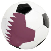 Qatar-vlag Voetbal (Drie kwart)