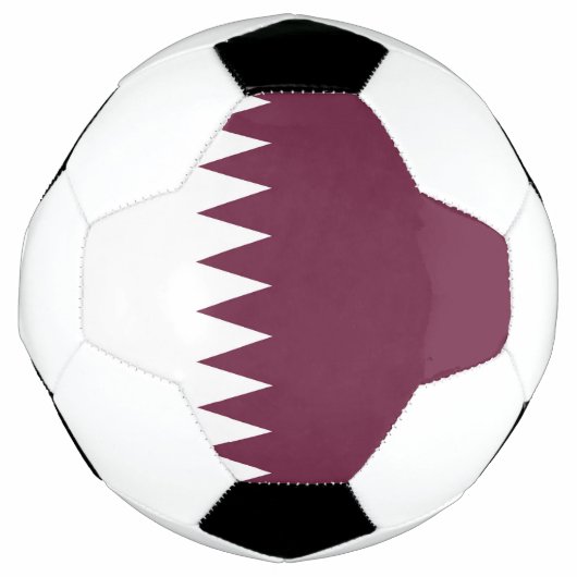 Qatar-vlag Voetbal (Voorkant)