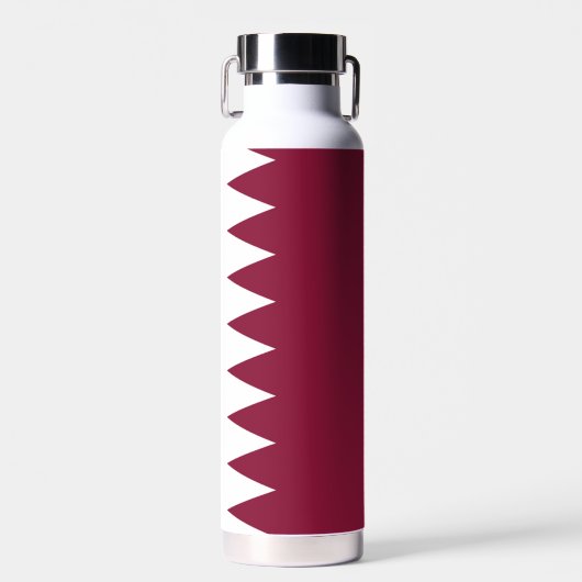 Qatar vlag waterfles (Voorkant)