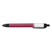 Qatar-vlag Zwarte Inkt Pen (Bodem)