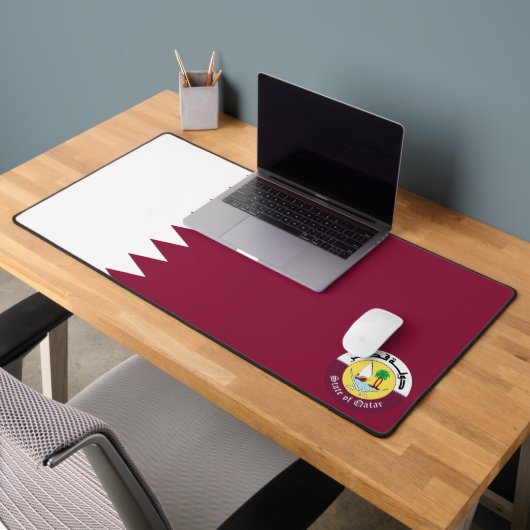 Qatar-vlaggen van wapens bureaumat (Kantoor 2)