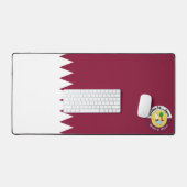 Qatar-vlaggen van wapens bureaumat (Keyboard & Muis)