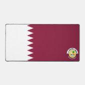 Qatar-vlaggen van wapens bureaumat (Voorkant)