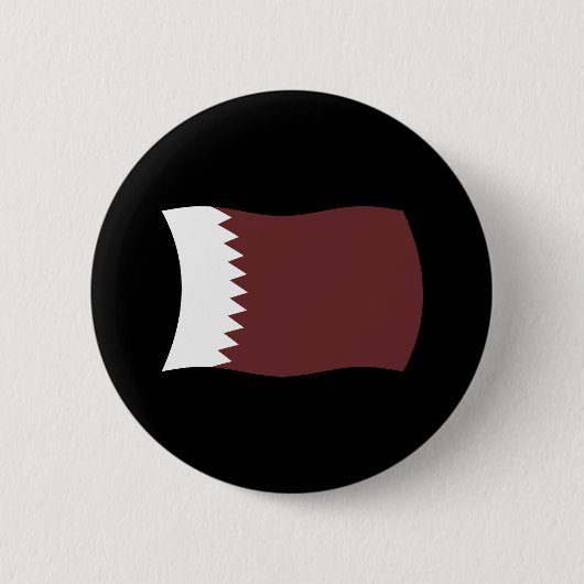 Qatar-vlagknop Ronde Button 5,7 Cm (Voorkant)