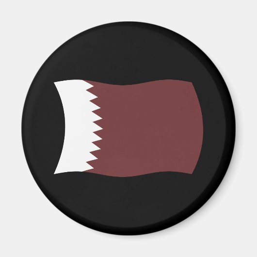 Qatar Vlagmagneet Magneet (Voorkant)