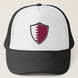 Qatar-vlagvrachtwagenhoed Trucker Pet