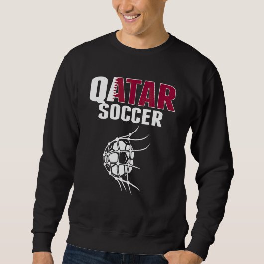 Qatar Voetbal Bal In Net Doel Qatari Voetbal Sup Trui (Voorkant)