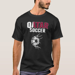 Qatar-Voetbal in netto-doel-Qatarese Football T-shirt