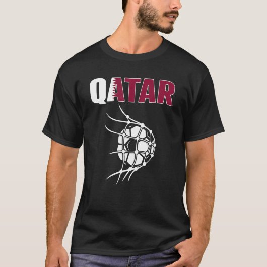 Qatar Voetbal in netto-doelstelling ondersteuning  T-shirt (Voorkant)