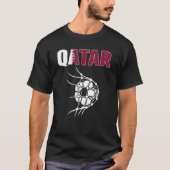 Qatar Voetbal in netto-doelstelling ondersteuning  T-shirt (Voorkant)